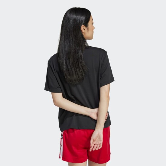 Remera Adidas Adicolor Trefoil Boxy Negro