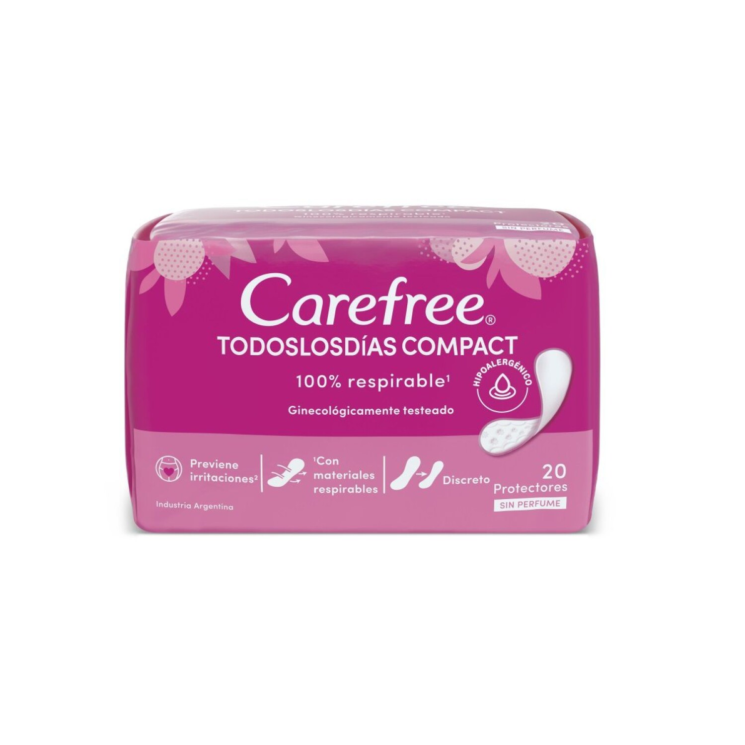 Carefree Examples CAREFREE TODOSLOSDIAS COMPACT S/P PAQ. X — Farmacenter
