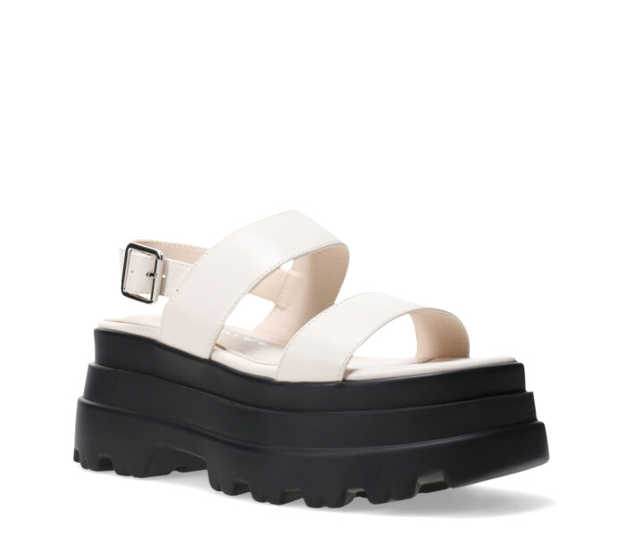 Sandalia de Mujer Miss Carol LURIX con plataforma Beige