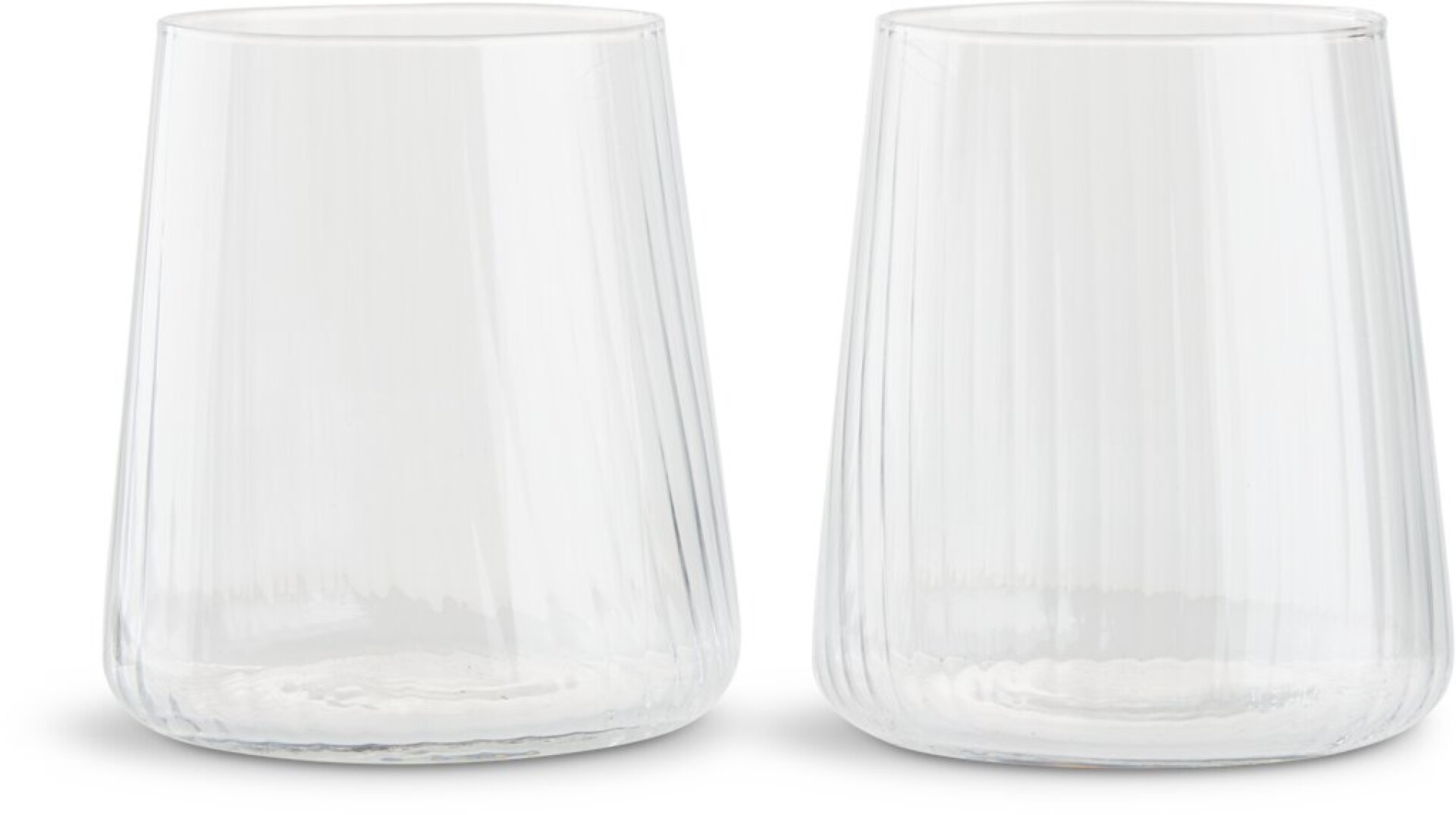 Vaso de vidrio TORRE Ø9xH10cm 2u/pk 
