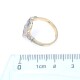 Anillo en oro 18k , brillantes, diamantes y zafiros sintéticos Anillo en oro 18k , brillantes, diamantes y zafiros sintéticos