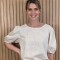 Blusa Gloria Puro Lino Beige Melange