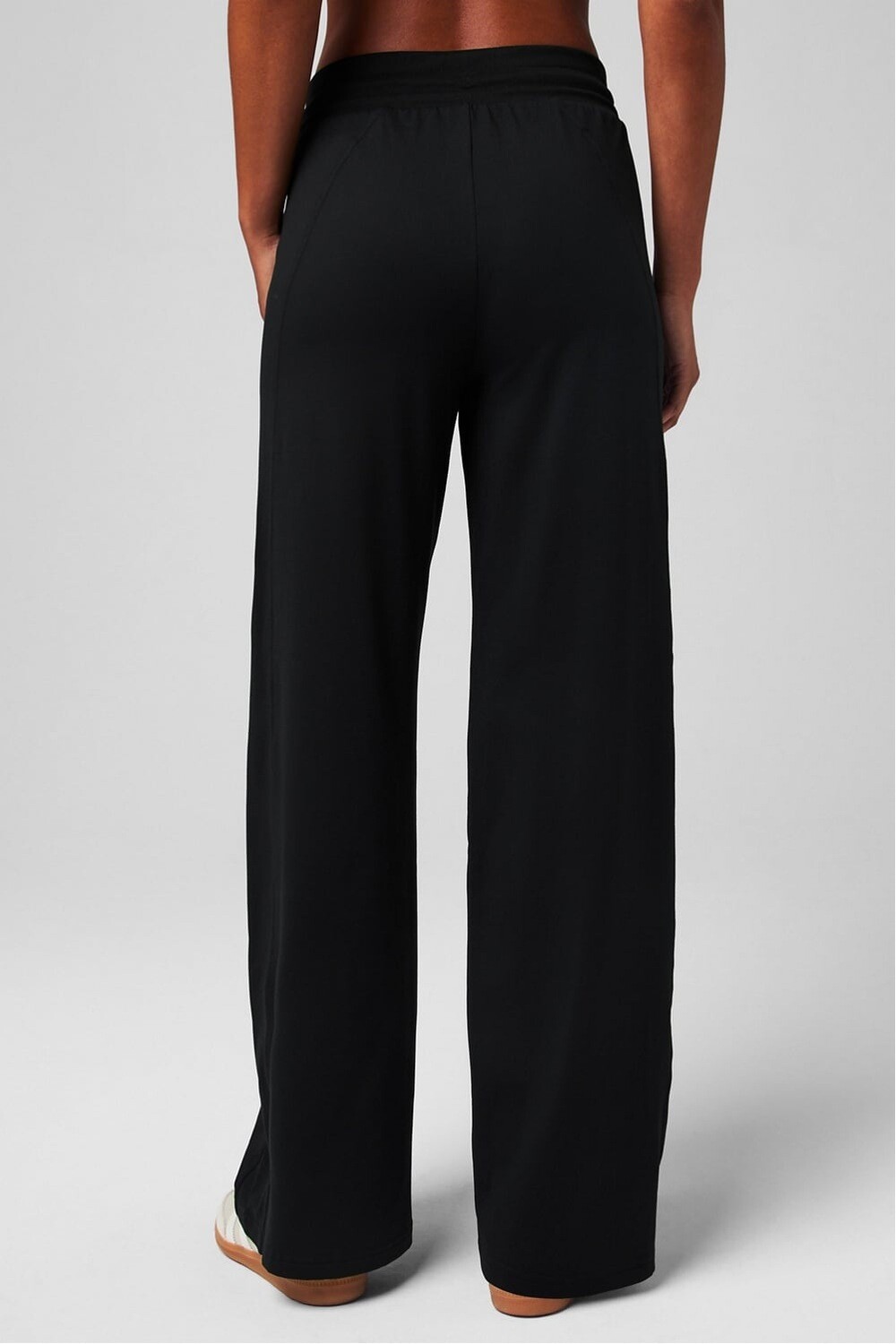 Pantalón Cloud Jersey Wide Leg Pant Mujer Black