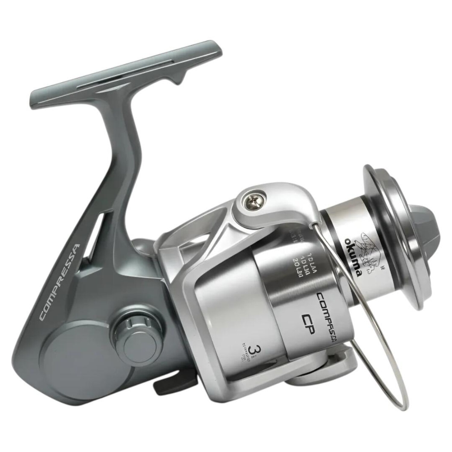 okuma 50 reel Makaira Special Edition 2-Speed Lever Drag Fishing Reels - Silver Finish The silver etched yellowfin tuna glistens as bright as the sea on top of the matte black anodized aluminum frame Okuma SLX-50WB Solterra SLX B