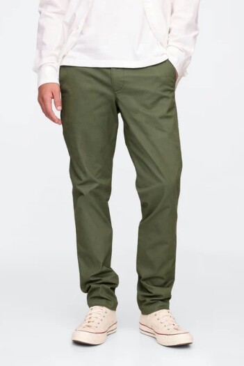 V-ESSENTIAL KHAKI SLIM FIT Thyme 19-0309 Tcx