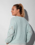 SWEATER OLIVIA Celeste Grisáceo