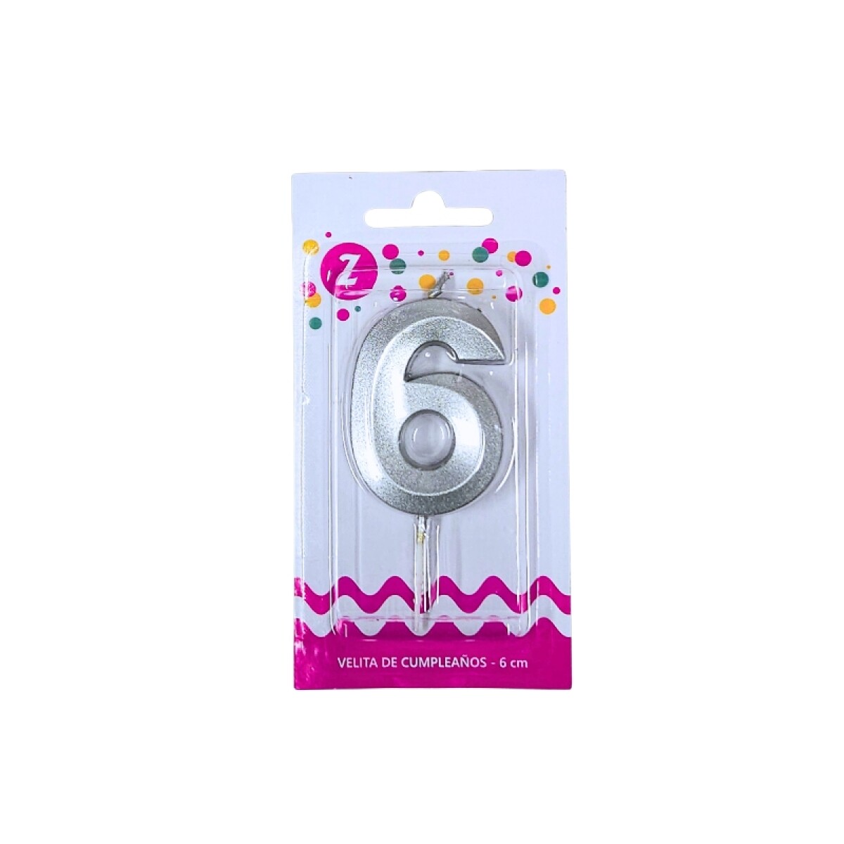 Vela 3D Plata N°6 