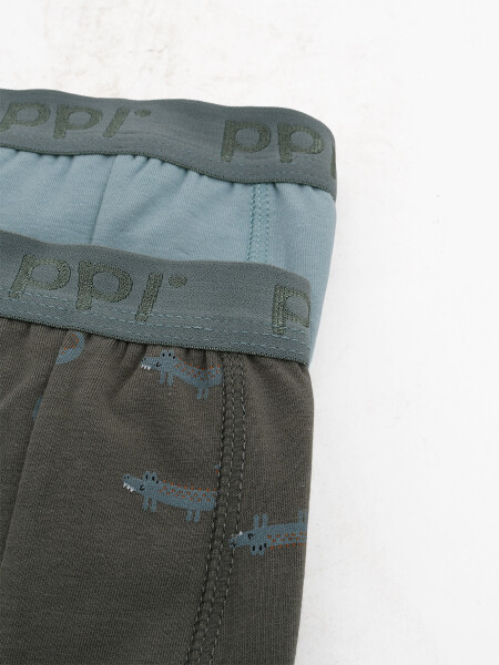 BOXER ALGODÓN PACK X2 VERDE