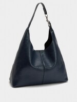 Bolso De Hombro Con Mosquetón azul-marino