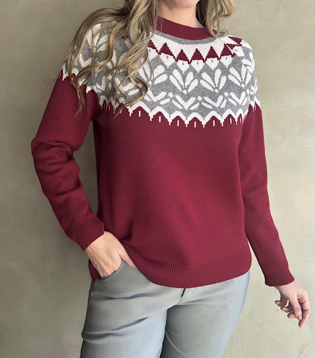 Sweater Austin - Bordó 