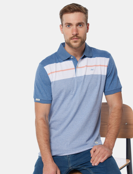 POLO JERSEY RAYADA Piedra