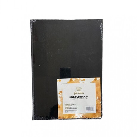 Sketchbook Cosido DaVinci A4 100 hojas Negro