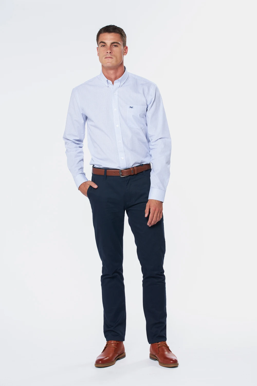 PANTALÓN CLÁSICO Marino