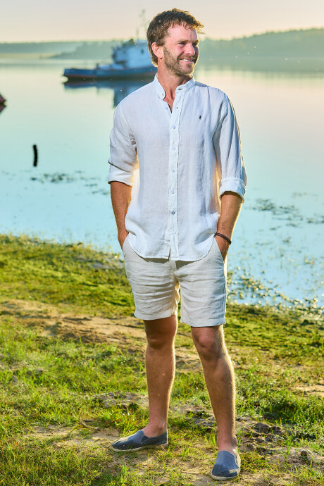 Short de Lino Bali Beige