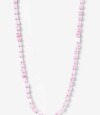 Collar Largo Cubitos Glass Rosa Claro