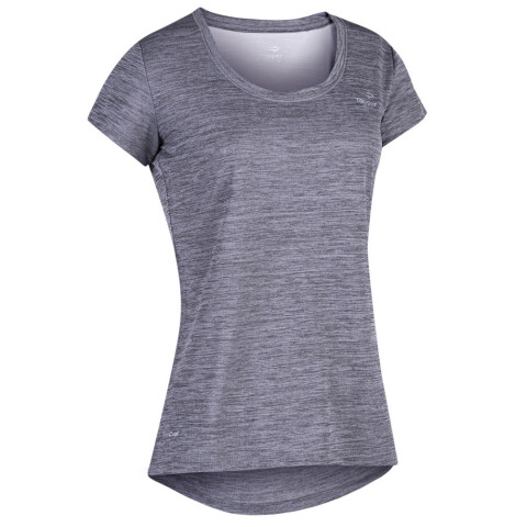 T-SHIRT BASIC GIRLS TRNG rosa pot melang GRIS MELANGE MEDIO