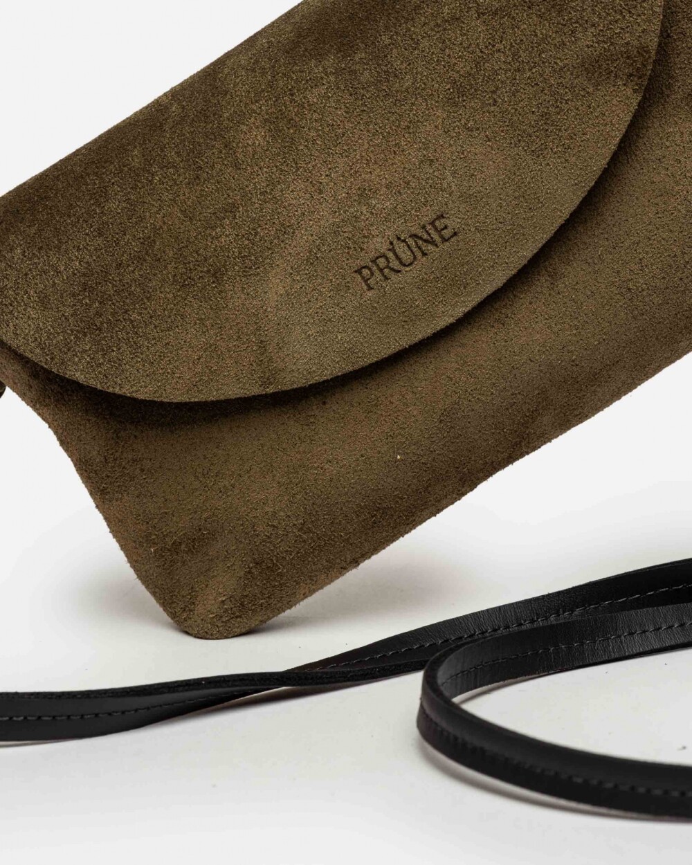 Mini Bag Viena En Cuero Gamuza Verde