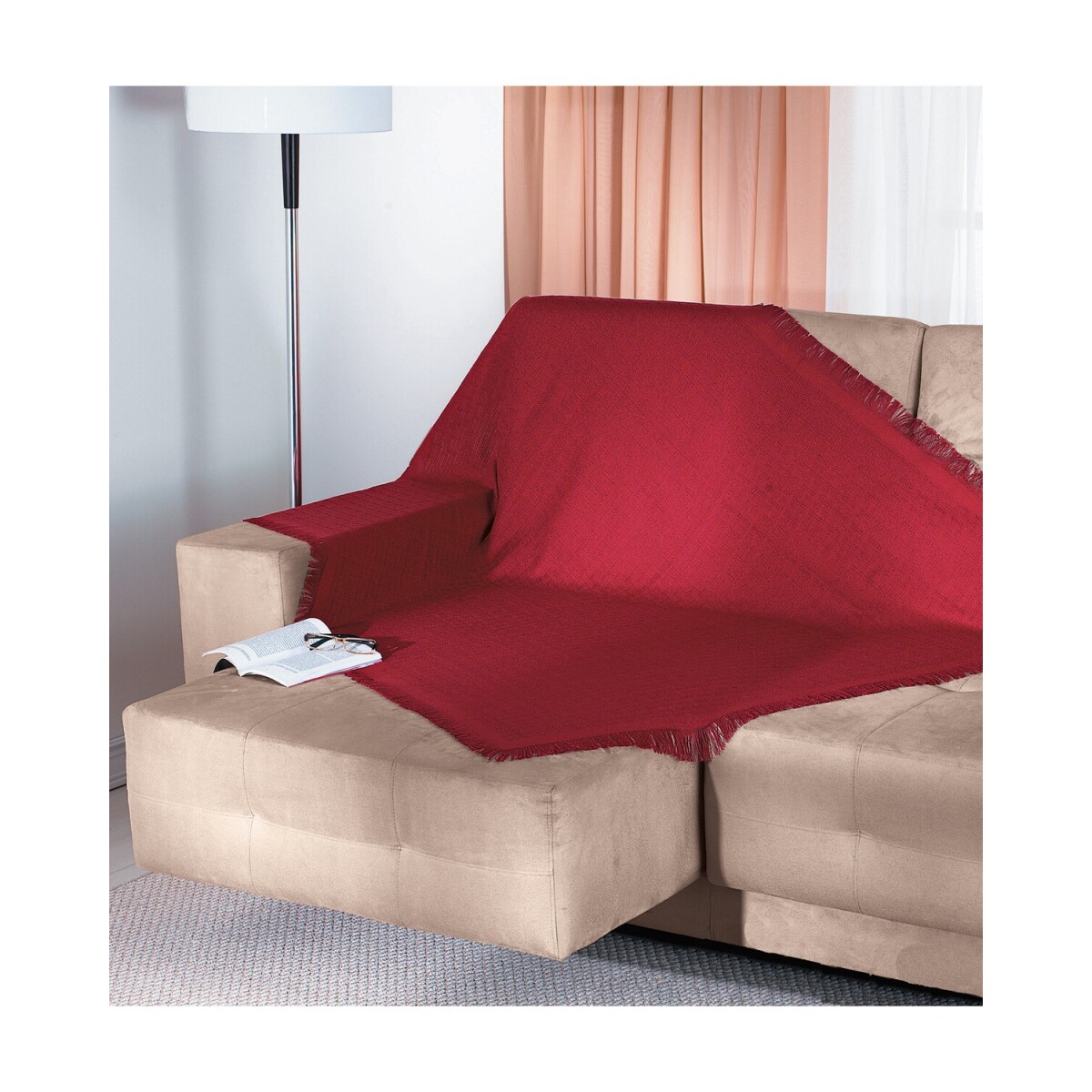 Manta Dohler modelo Throw 120x150cm - Terracota 