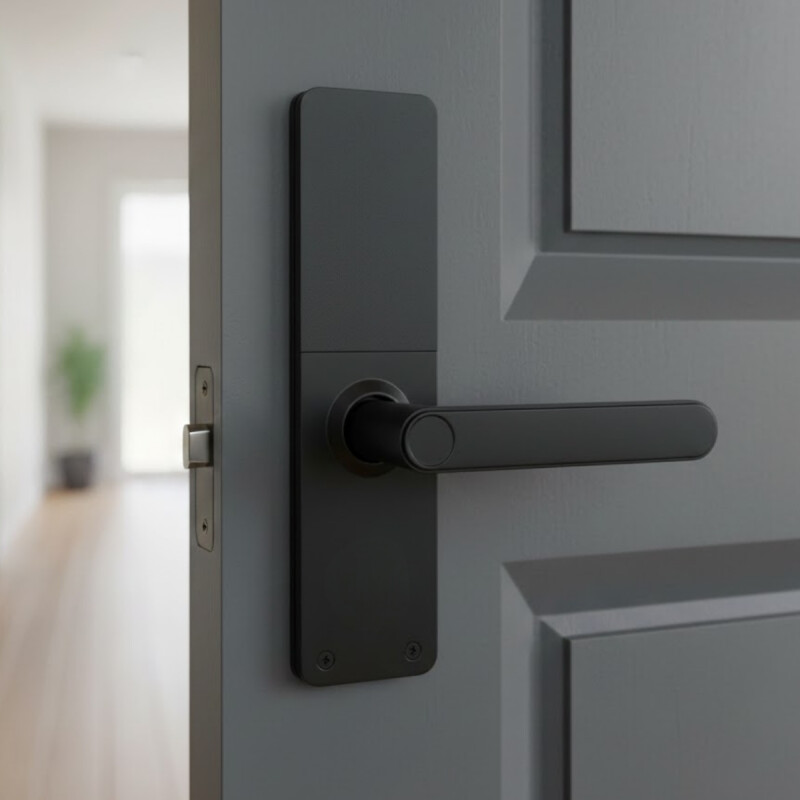 Cerradura inteligente con huella digital sin wifi NEGRO