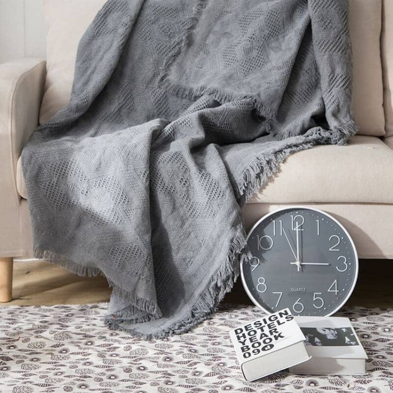 Manta para Sillon y Cama 90x150 cm gris