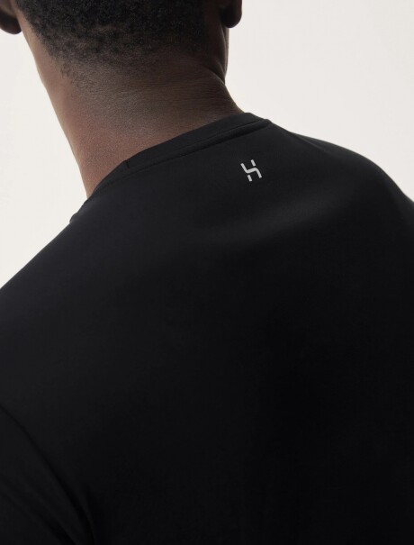 CAMISETA DEPORTIVA MANGA CORTA NEGRO