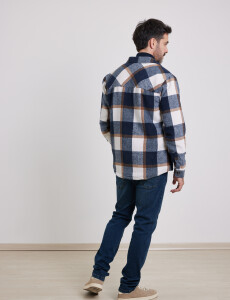 300564 SOBRECAMISA HARRY Azul Osc/tostado