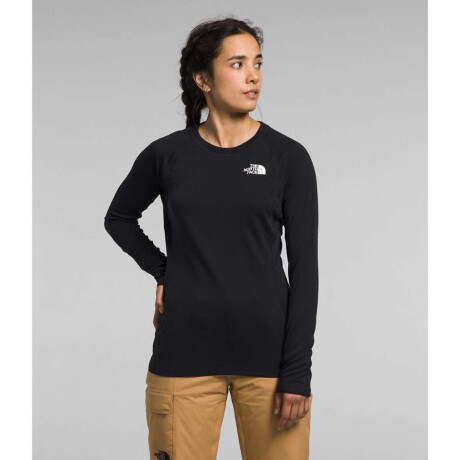 Primera capa top fd pro 160 crew mujer Tnf Black