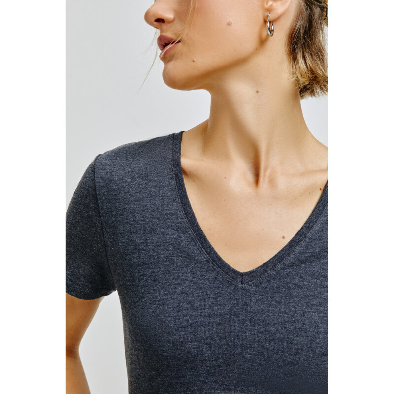 BLUSA MM FEM PRETO MESCLA