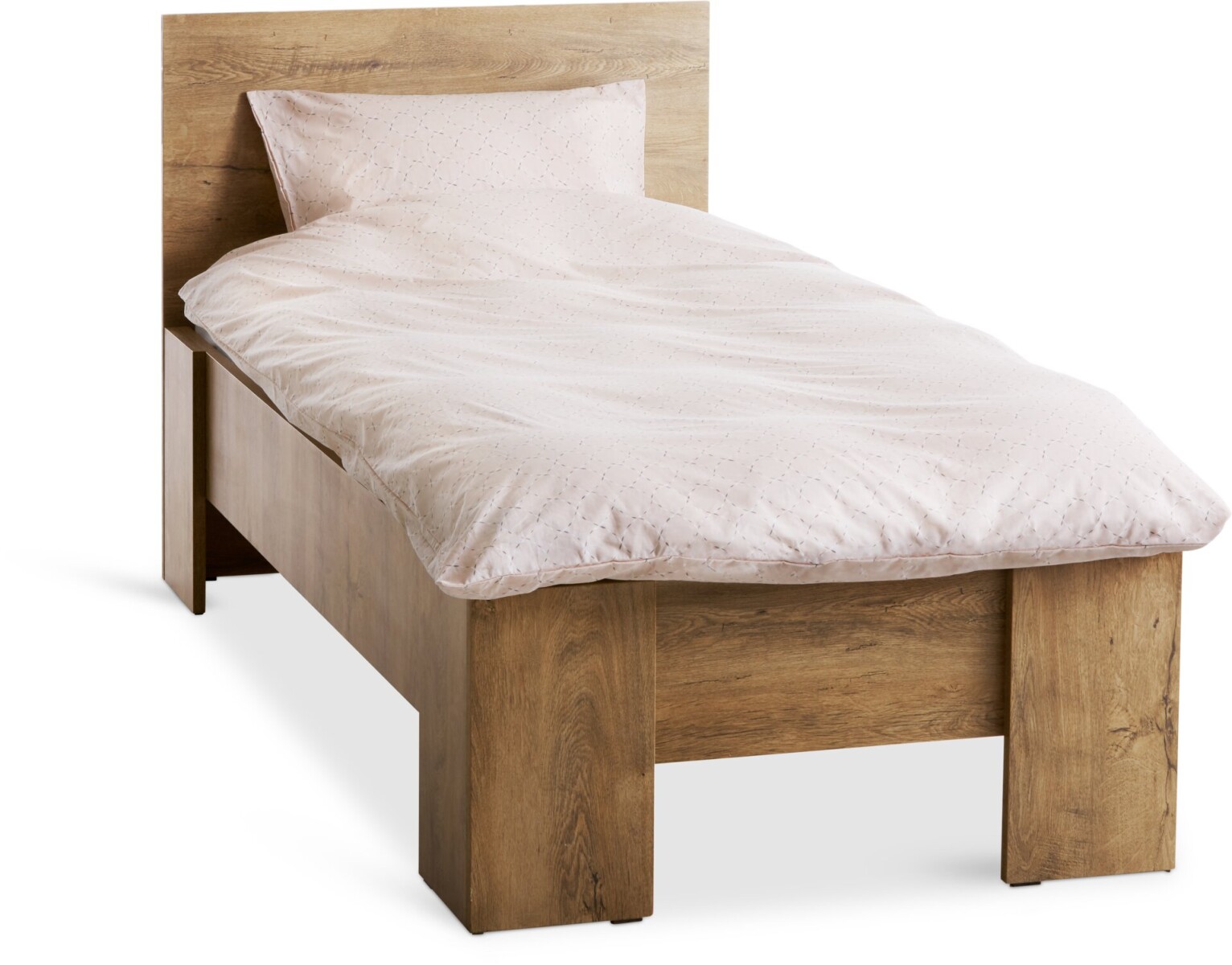 Estructura cama VEDDE 1 Plaza 90x200 roble 