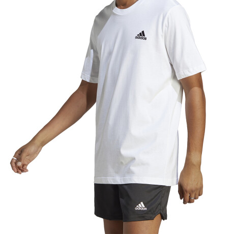 REMERA adidas ESSEMTIALS SINGLE JERSEY WHITE