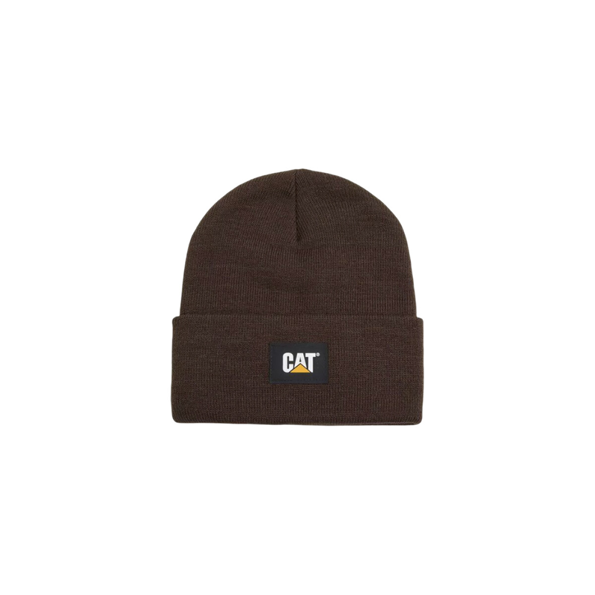 Gorro Caterpillar Label Cuff Beanie - Black - Coffee Bean 