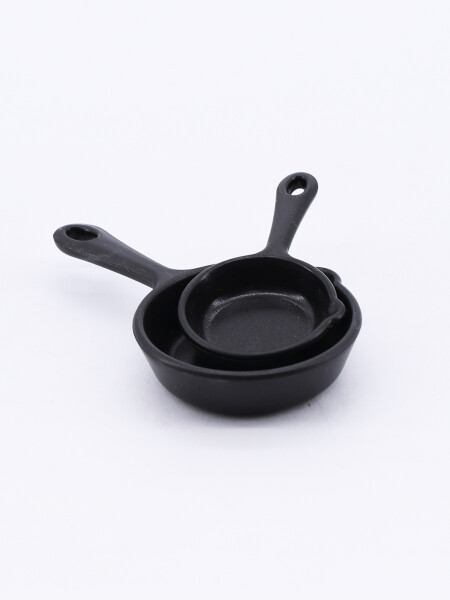 CUCHARAS MEDIDORAS SARTEN SET X 2 NEGRO