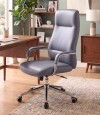 Silla de oficina Cromada 4 Posiciones Pole Azul