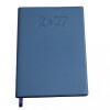AGENDA ABEZETA 211 CLASICA MEDIUM TAPA FUNDA SEMANA A LA VISTA COLOR CELESTE OSCURO