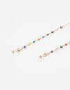Estuches Anteojos Metal Holder Con Beads De Ojitos Turcos - Combinacion Multicolor