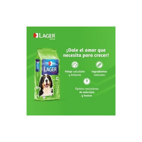 Lager Perro Cachorro 22kg | Crecimiento Saludable Lager Perro Cachorro 22kg | Crecimiento Saludable