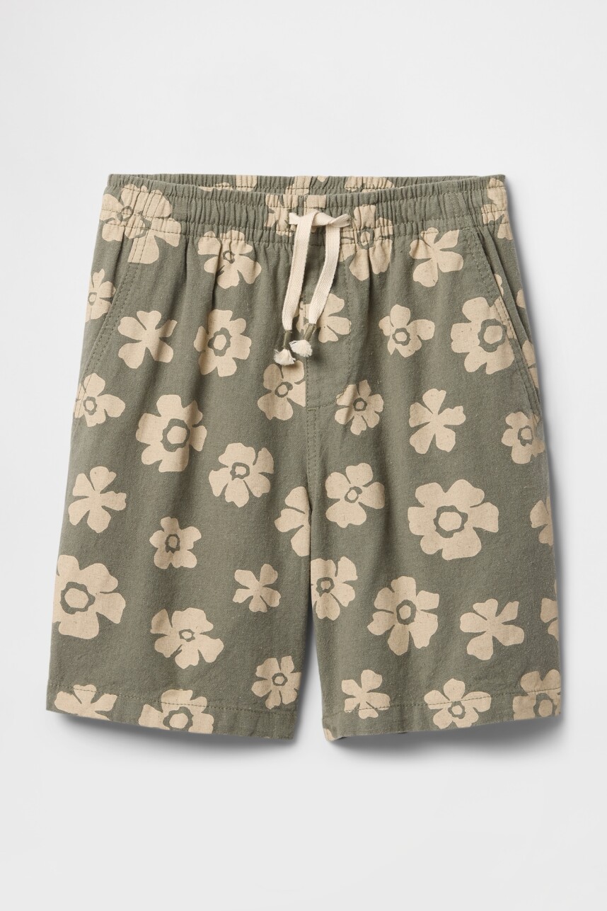 Short Relaxed Niño Green Floral