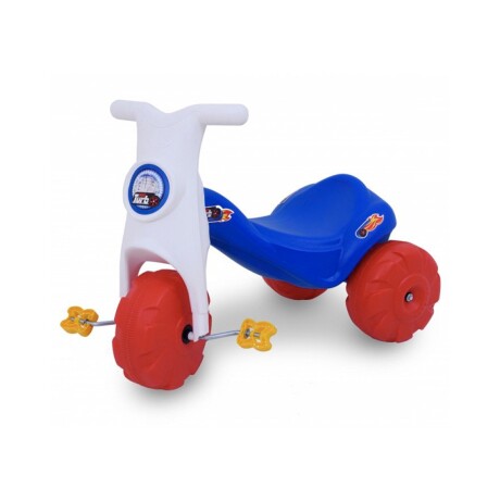Triciclo de plástico con pedales turbo Azul