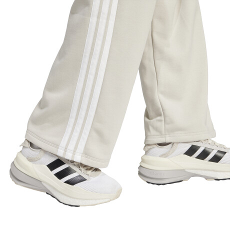 PANTALON BEIGE ESSENTIALS 3 STRIPES OPEN HEM FRENCH TERRY 3 BEIGE