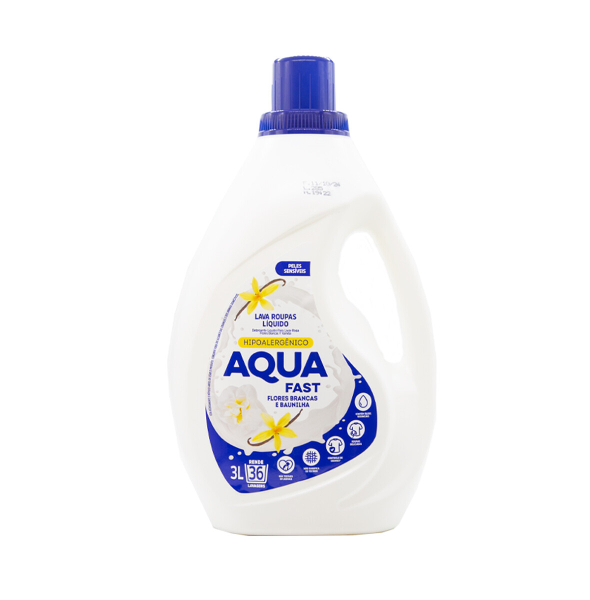JABON LIQUIDO AQUAFAST BIDON 3L FLORES BLANCAS 