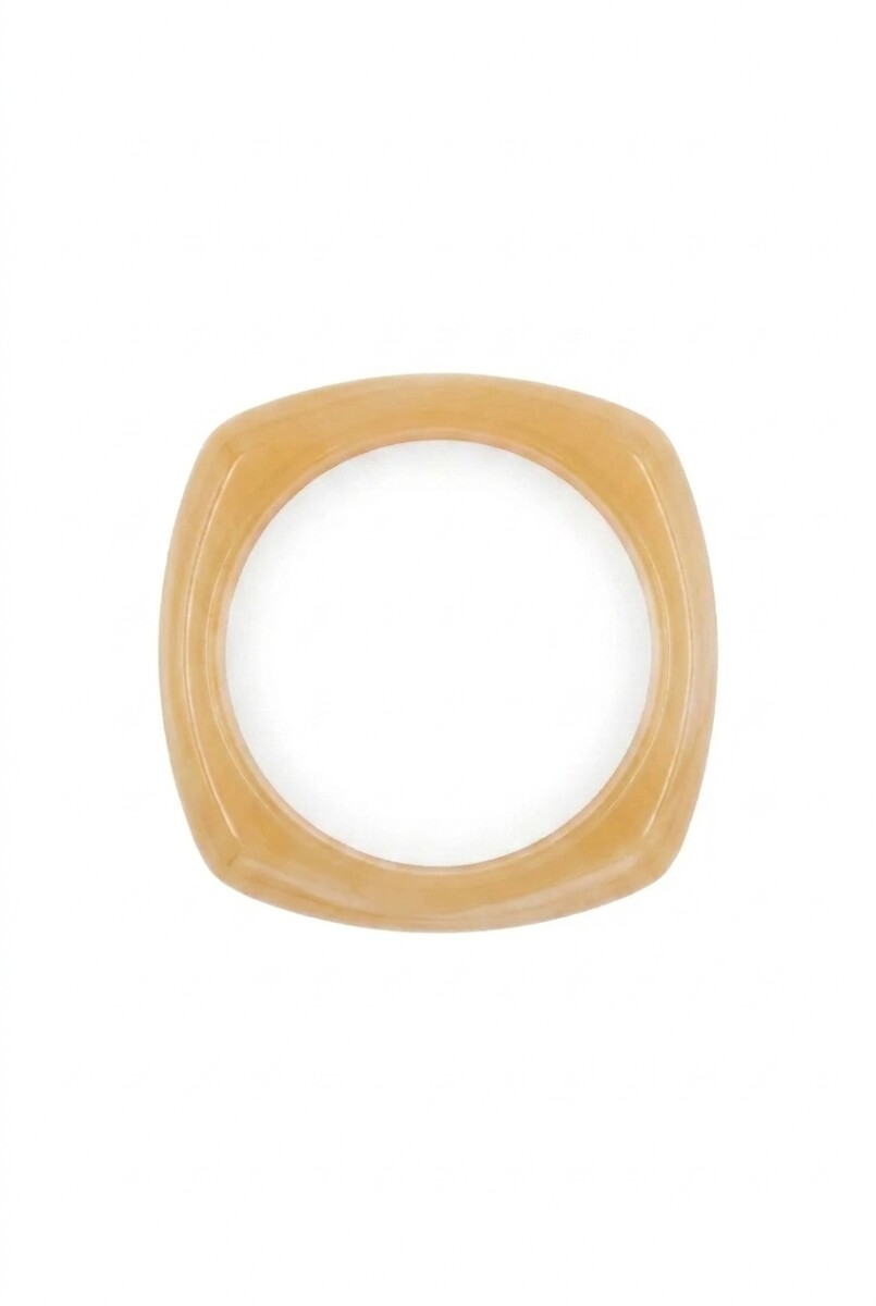 Pulsera acrilico - beige 