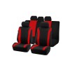 Cubreasientos Negro Con Franjas Laterales Rojas Cubreasientos Negro Con Franjas Laterales Rojas