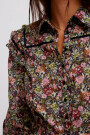 PRINTED DAYBREAK BLOUSE Negro