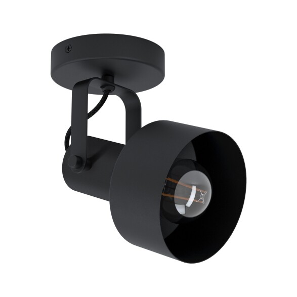 Spot direccionable base redonda negro E27 CASIBARE EG4200
