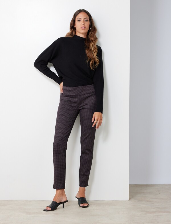 Pantalon Cuadrille NEGRO/ROJO