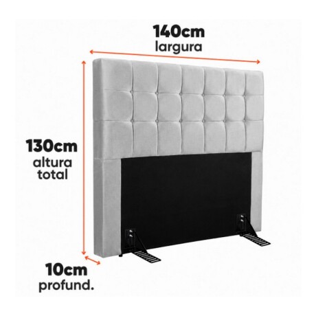 RESPALDO HELLEN ATENAS 2 PLAZAS. 140X130X10 GRIS RESPALDO HELLEN ATENAS 2 PLAZAS. 140X130X10 GRIS