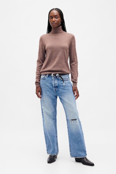 Buzo Polera Merino Mujer Rose Pewter 546