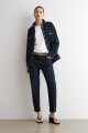Camisa de jean jean oscuro