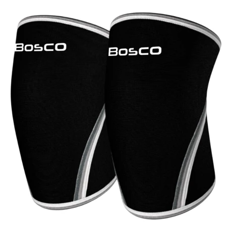 Rodillera Deportiva De Neopreno Bosco Negro Crossfit Gym Negro