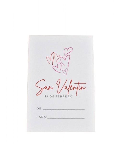 Tarjeta san valentin 10x15 DISEÑO 4